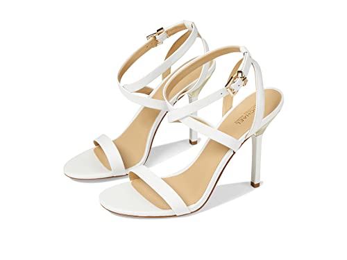 Michael Kors Asha Sandal en cuir noir avec talon aiguille chic pour femme