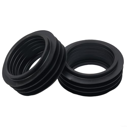 2 piezas de junta de cono de goma para tubo de descarga de bajo nivel Geberit de 42 mm, se adapta a la curva interna 119.668.00.1 negro de repuesto para cisterna de inodoro