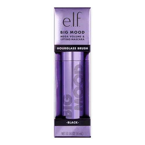 e.l.f. Big Mood Mascara Mini, Instantly Creates Long-Lasting, Bold & Lifted, Voluminous Lashes, Infused with Jojoba Wax, Black - image 8
