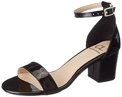 Carlton London womens Slingback Heeled Sandal, BLACK, 4 UK (B0B3DM1765) Amazon Price History, Amazon Price Tracker