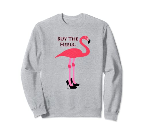 Comprar Los Tacones Camisa Flamingo Rosa Con Zapatos De Tacón Alto Sudadera