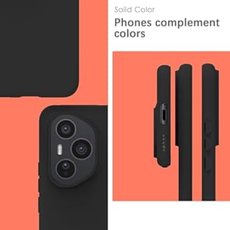 YATWIN Silicone Case for Honor 400 Pro, Soft-Touch, Shockproof, DustProof, Antiskid Phone Cover for Honor 400 Pro - Black