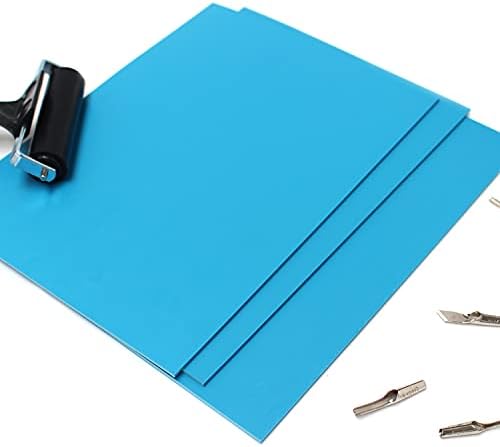 Artway Soft Cut Polymer Sheets for Lino Printing - Blue - A4 - Pack of 3