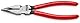 KNIPEX Spitz-Kombizange mit Kunststoff überzogen schwarz atramentiert 185 mm, 08 21 185