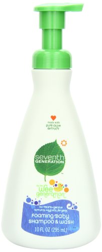Seventh Generation Foaming Baby Shampoo and Wash, 10 Ounce