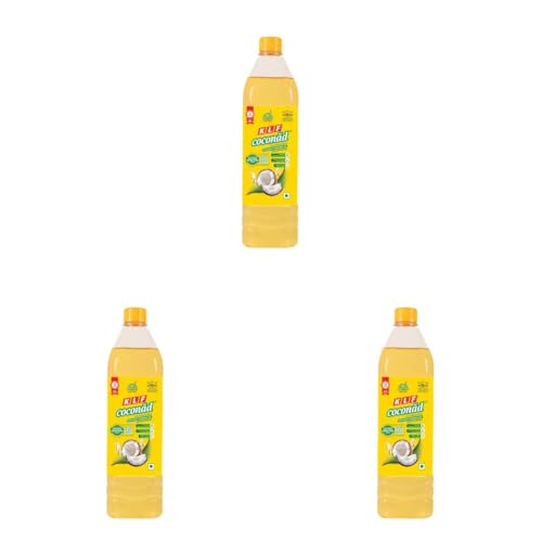 Image of KLF Coconad 100% Pure Coconut Oil, 1L (Pack of 3)