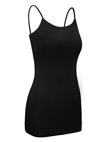 WILLBOND 3 Pieces Women Basic Long Tanks Adjustable Spaghetti Strap Camisole Top2