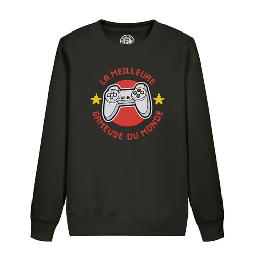 Sweatshirt enfant la meilleure gameuse haut vêtement fille retro gamer
