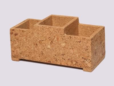 VPS Impex Cork Desk Organizer VPS-JUT-2511-ACI | Eco Friendly & Lightweight, Stationery Organizer, Office Desk Organizers | Size: (27x12x15 cms) | Design