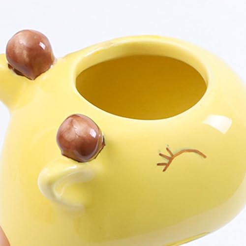 Jarrones de cerámica con forma de jirafa decorativos modernos para centro de mesa 7
