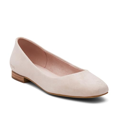 Toms Women's BriellaBallet Flat, Ballet Pink Suede, 8.5 by TOMS - Image 3