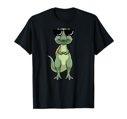 Spinosaurus Dinosaur With Sunglasses Cute Design T-Shirt