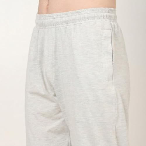 Image of MARK LOUIIS Men's Baggy Trackpants | Regular Fit Cotton Sweatpants with Drawstring Waist & Side Zipper Pockets | Oversized Casual Track Pants for Gym