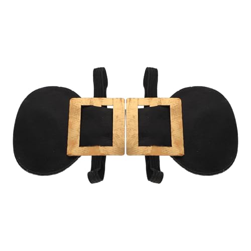 MOBUTOFU Fibbie per Scarpe Dorate da Costume Avvocato Accessori Storici per Cosplay e Carnevale Set 1 Paio Design Artigianale e Applicazione Rapida per Donna e Uomo