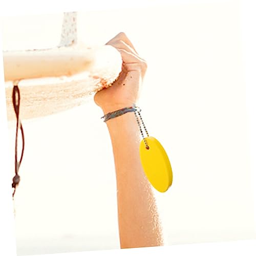 Porte-clés flottants pour bateaux et mousse ovale jaune vierge pour sport nautique
