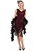 PrettyGuide Women 1920s Gatsby Cocktail Sequin Art Deco Flapper Dress S Burgundy