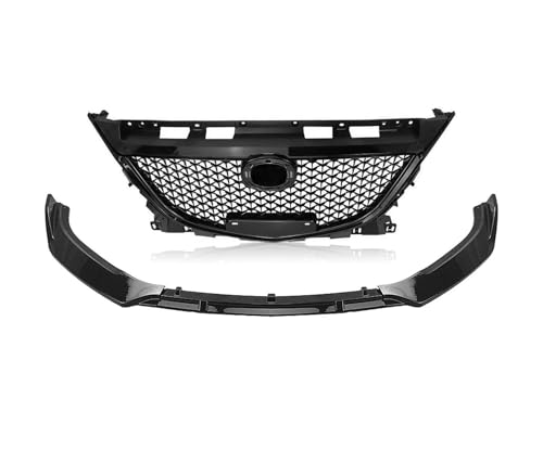 Grille course Mazda 3 Axela avec lèvre et plaque de protection pare-chocs inférieur