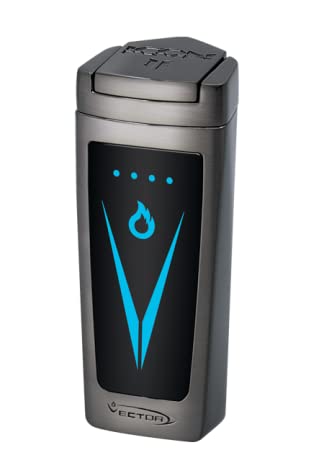 Vector Icon II Electric Triple Flame Torch Lighter (Gunmetal)
