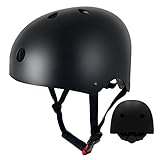 Casco de Skate Casco de Bicicleta/Patinetes Eléctricos/BMX para Unisex Adultos Hombres y Mujeres, Casco Ajustable con...