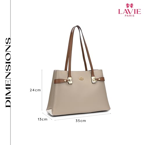 Image of LAVIE PARIS Women's 3 Compartment Large Satchel Bag | Satchel Handbag for Work | Ladies Purse | Stylish Shoulder Bag | Gift for Women