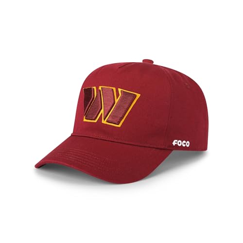 FOCO Men's Washington Commanders Cap NFL Logo Marquee RF Hat, Team Color