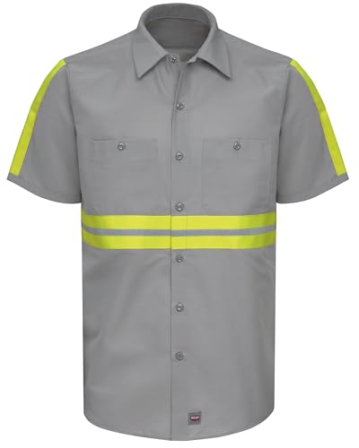 Image of Red Kap Men's Enhanced Visibility IndustrialWork Shirt