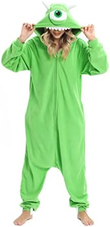 BGOKTA Halloween Animal Onesie Pajamas for Adults Costume Cosplay Homewear One Piece