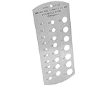 Buyohlic Stainless Steel Drill Gauge Metric and Imperial Set (Metric (1-13 mm))