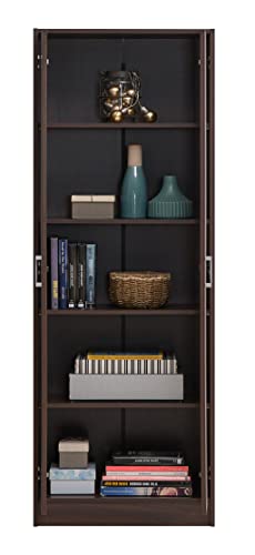 Image of DeckUp Giona Engineered Wood Book Shelf and Display Unit (Walnut, Matte Finish)