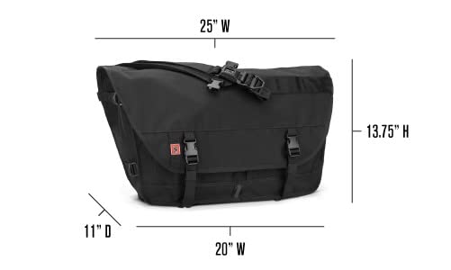Chrome Berlin Messenger Bag Umhängetasche 63 cm black/black