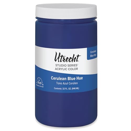 Utrecht Studio Series Acrylic Paint - Cerulean Blue Hue, Quart