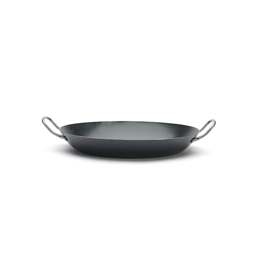 De Buyer, PAELLERA HIERRO AZUL, 2 ASAS, 6 RACIONES Ø 34 CM,-5023.34