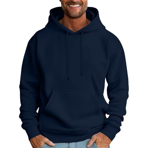Men Autumn Zipper Hoodie Sweatshirt Size XL Light Gray