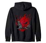 DJapan Cyberpunk Kapuzenjacke - Unisex - Erwachsene - Schwarz - S - Modern - Langarm - Pullover