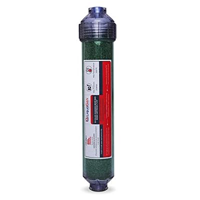 LiquaGen Color Changing Deionization (DI) Mixed Bed Replacement Inline Water Filter (2" x 10") for 0 TDS Ultra Pure Water | Aquarium Filter | Fish Tank Filters | for RODI Systems