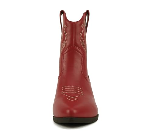 Image of Soda inchBLAZING inch ~ Women Western Bootie Pointe Toe with Low Heel (Wide Fit Available)