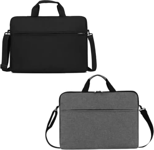 Image of ATEVON Laptop Sleeve Case Cover for 15.6-16 Inch - Combo Pack of 1 for Men & Women (Black) - Stylish and Protective