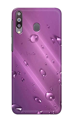 Image of PRINTFIDAA Water Bubbles in Lilac Background Printed Designer Hard Back Case Cover for Samsung Galaxy M30 / Samsung A40s, SM-M305F / DS -(SF) MVN1005