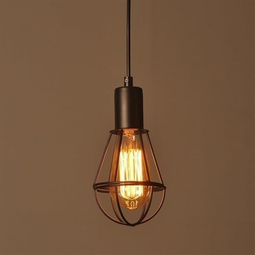Lustre en métal V-vintage E27 aux finitions soignées pour bar