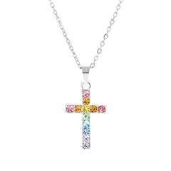 Silver+Colored Cross