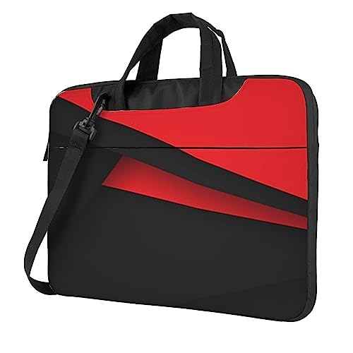 Sac portable imprimé rouge et noir fin poignées et bandoulière