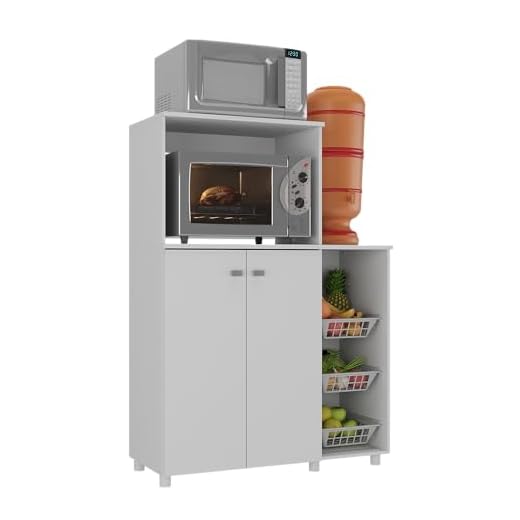 Balcão Multiuso 2 Portas Com Fruteira Branco Multimóveis