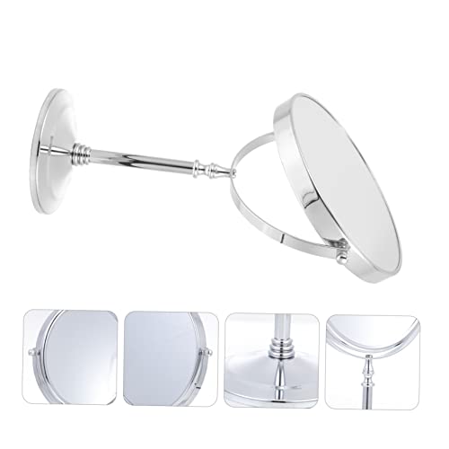 ADOCARN 1pc Vanity Mirror Travel Makeup Mirror Standing Magnifying Women: Double Sided 10x Vanity Cosmetic Tabletop Handheld Mirror 2 Sided Swivel Personal Table Mirror Glass Chic - Image 5