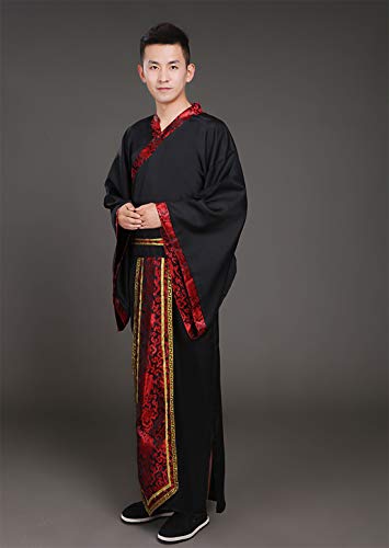 Ez-sofei Men Chinese Traditional Ancient Kung Fu Hanfu Cosplay Costume