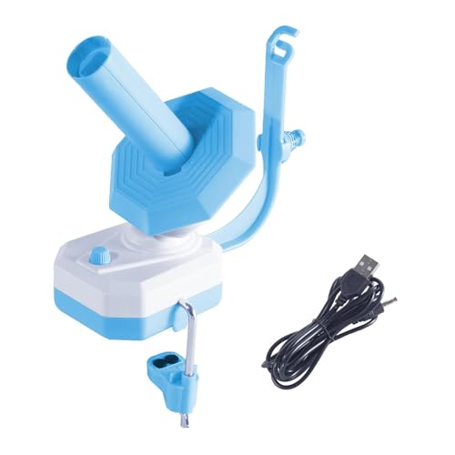 Nishiyuenyi Yarn Cake Winder Yarn Dispenser Lower Noise Sturdy Large Capacity Electric Yarn Ball Winder Thread Winder for Crocheters, Black