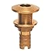 Groco Bronze Hose Barb Thru-Hull Fitting - 1-1/4