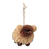 wiiyena ciondolo a forma di cucciolo per albero di natale con dettagli intricati e texture morbida, divertente ornamento di babbo natale decorativo per albero di natale