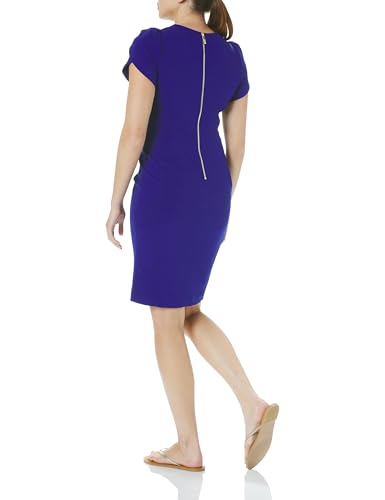 Image of Calvin Klein Tulip Sleeve Floral Sheath