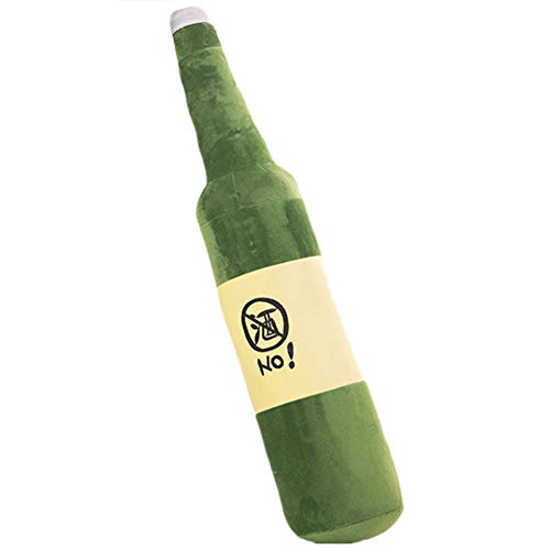 Catkoo Plush Toy,Funny Beer Bottle Shape Plush Doll No Wine Sign Stuffed Toy Sofa Decor Gift,Made of US Natural Cotton,Perfect Best Gift for Thanksgiving,Christmas,Valentine Green 30cm