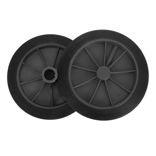 Roues en caoutchouc PU résistantes à l'usure pour poubelle de parc 2pcs